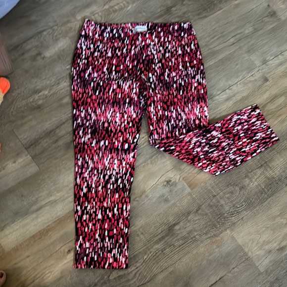 Peck & Peck Multicolor Patterned Pants, Size 16 - Picture 1 of 2